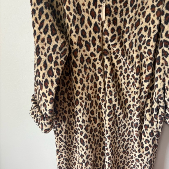 Oscar de la Renta Anmial Print Full Length Zip up Sleep Robe L/XL - Picture 3 of 5